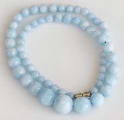 Aqua marine necklace